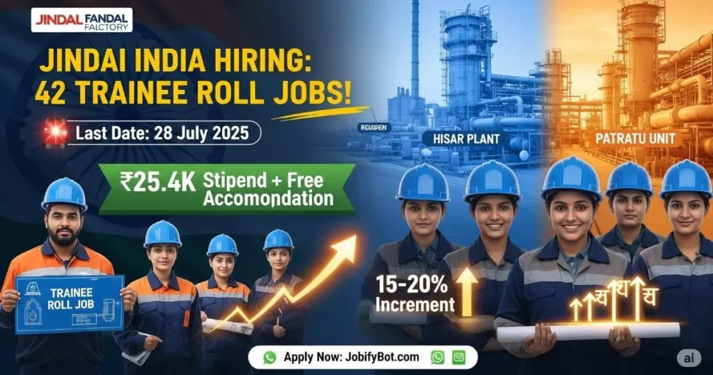 Jindal India Limited Trainee Roll Job Vacancy